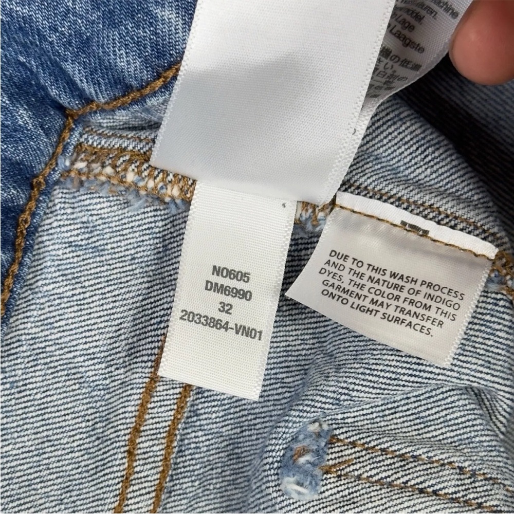 Madewell The Perfect Vintage Wide Leg Jeans Womens 32 Fit 34x31 Blue Denim Baggy - Picture 14 of 15